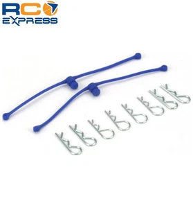 DU-BRO Blue Body Clips 25.4mm long 1.3mm wire (8) DUB2249 - Picture 1 of 2