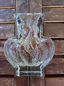 Jarrón de vidrio art deco alemán Glashutte vintage de Kurt Wokan - Imagen 1 de 5