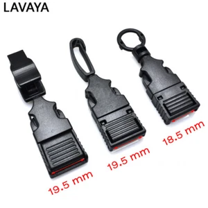 Plastic Detach Buckle Belt Hook Clip for Business Job ID Card Badge Holder Black - Picture 1 of 24