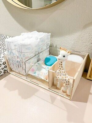 Montessori Baby Diaper Change Caddy – Diaper Organization – Storage Tray • 64.95$