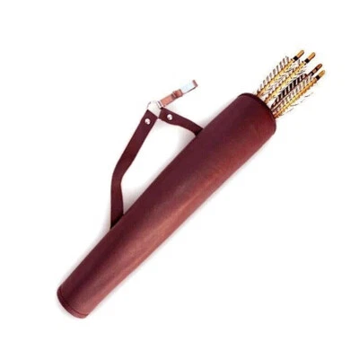 RECURVE/LONGBOW  LEATHER ARROW WAIST/SIDE/BELT/HIP ARROW QUIVER BAG - Image 1 of 2