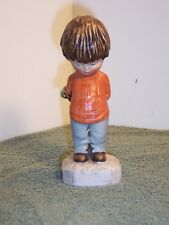 GORHAM MOPPETTS 1971 BOY WITH FLOWERS BEHIND HIS BACK FIGURINE