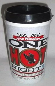 NASCAR INSULATED THERMO CUP WINSTON ONE HOT NIGHT II CHARLOTTE 1993 22 oz. - Picture 1 of 6