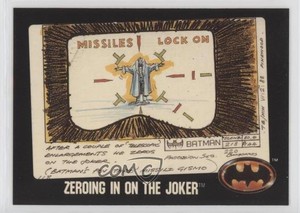 1989 Topps Batman Bonus Factory Set Glossy Zeroing in on the Joker #D 2xw