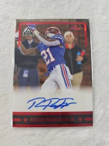 🔥2021 REGGIE ROBERSON JR. LEAF MEMORIES ROOKIE AUTO RED W/ BLUE INK #d /25 🔥 - Picture 1 of 4