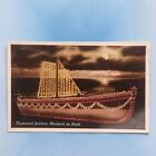 Blackpool Postcard 1928 Real Photo RNLI Lifeboat Illuminations Lancashire