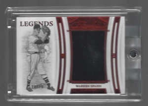 Warren Spahn 2022 Panini Flawless Legends Jumbo Materials Relics 6/10 👍 - Picture 1 of 3
