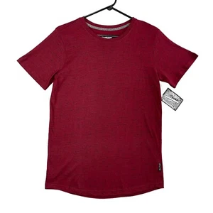 Brooklyn Cloth Mfg Co kurzärmliges burgunderfarben meliertes T-Shirt Jungen Größe Large - Bild 1 von 13