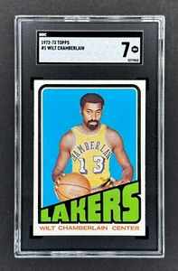 1972-73 Topps #1 Wilt Chamberlain (L.A. Lakers)    SGC 7 NM    CENTERED!    🐐 - Picture 1 of 2