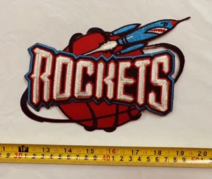 Houston Rockets Basketball Patch lizenziert 80/90er Vintage neu aus altem Lagerbestand 7 1/2 x 4 Zoll - Bild 1 von 1