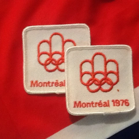 Lot of 2 1976 Olympics Patches Montreal Canadians Winnipeg Jets Jersey Cover
