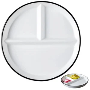 Ceramic Divided Plate Dessert Salad Plate Dinner Plate Food Serving Plate UK - Picture 1 of 20