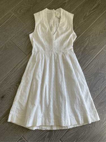 Abito bianco con occhielli KATE SPADE taglia 6