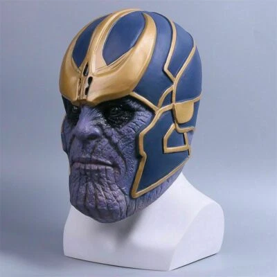Thanos Mask Full Head Helmet Prank Prop Arm Avengers 3 Cosplay Party Prank US - Image 1 of 4