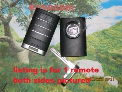 1 OEM Cadillac Board CTS STS #2 Remote Key Fob Transmitter KEY New Case 25943677 - Image 1 of 4