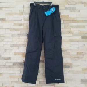 NUEVO Columbia Para Hombre Pantalones de Esquí de Nieve Pequeño Snowboard Negro Traje de Nieve Impermeable - Imagen 1 de 6