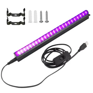 USB czarny pasek świetlny UV LED czarny pasek świetlny lampa 24 LED DJ impreza klub - Zdjęcie 1 z 16