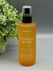 Pink Sky VANILLA BEAN Scented Body Oil Renew 8.11 oz New - Picture 1 of 4