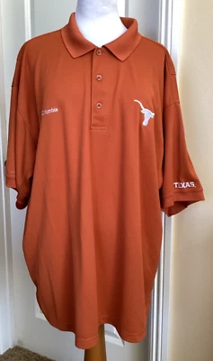 ⭐️⭐️COLUMBIA PFG TEXAS A&M LONGHORNS BURNT ORANGE POLO SHIRT - SZ XXL - Image 1 of 4