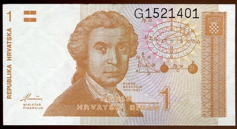 Croatia 1991 1 Dinar | Gem Uncirculated | Pick 16.a | Free Shipping | OCZ Cover
