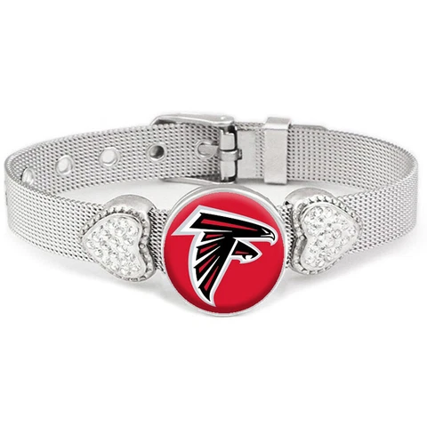 Atlanta Falcons Women's Adjustable Silver Bracelet Jewelry Gift D26 Cover
