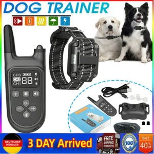 Antibell Hundehalsband Training 800M Erziehungshalsband Ton Vibration Schock DE - Bild 1 von 12