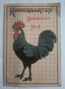 German Kindergarten Zeichenbuch (Drawing Book) Birds, Fish for Children Vintage - Imagen 1 de 4