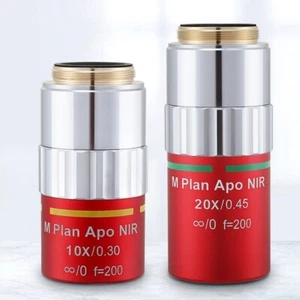 5X 10X 20X 50X M Plan LWD APO NIR Metallographisches Mikroskop Objektiv Lens 1 Stück - Bild 1 von 22
