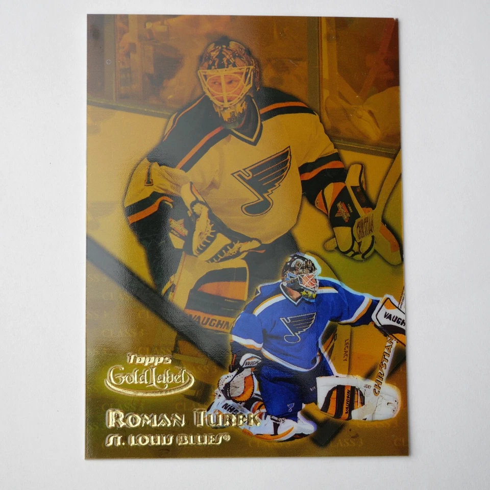 2000-01 Topps Gold Label Class 3 Roman Turek #44 /199 - Image 1 of 2