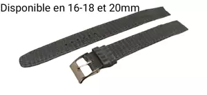 Bracelet montre en Lézard modèle pour anses soudées, disponible de 16 à 20mm - Imagen 1 de 3