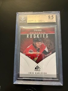 2009 SP Game Used Edition Authentic Rookies /699 Erik Karlsson BGS 9.5 Rookie RC