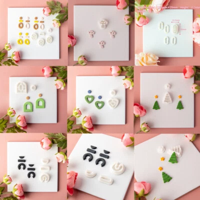 1PC Polymer Clay Cutter Mould Plastic Mold DIY Earrings Pendant Pottery Cutting - Image 1 of 4