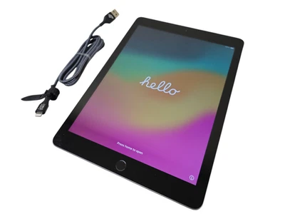 Apple iPad 6th Gen A1893 Silver 32GB Reset Tested Grade A Good Battery - Image 1 of 4