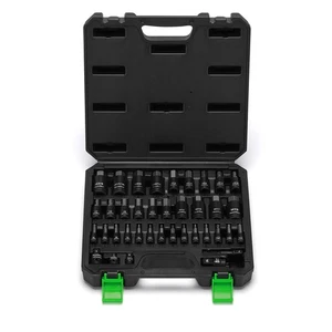 38PCS Hex Bit Socket Set, 1/4", 3/8" and 1/2" Drive, SAE and Metric Allen Soc... - Picture 1 of 9