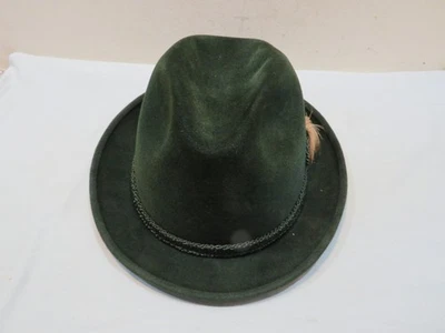 Vintage Biltmore Golden Pheasant Velour Green Men's Fedora Hat Size 7 1/4 w/Box - Image 1 of 4