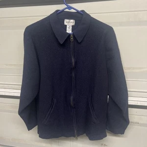 Men Alfani Wool Mark Made In Japan  Zip Up Sweater XL  - Picture 1 of 19