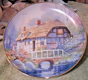 Franklin come nuovo "Bridgewater Cottage" L.E. Piatto in porcellana 8" di Andres Orpinas - Foto 1 di 11