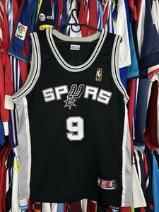 San Antonio Spurs Tony Parker #9 NBA Champion Jersey Vintage Sized XL NBA gold - Picture 1 of 7