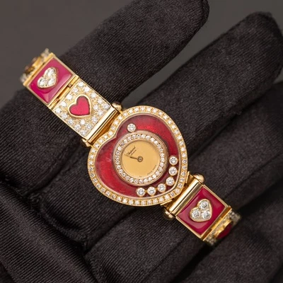 Reloj Happy Diamonds Chopard 3.15ct Diamante Oro Amarillo 18K 20/4516 Foto 1 de 4