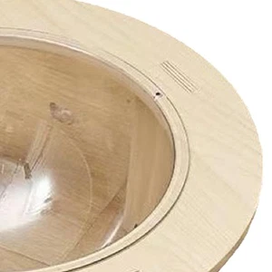Capsule Cat Bed Transparent Clear Capsule Cat House Detachable Wooden Eleva - Picture 1 of 13