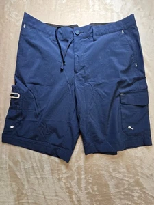 Tommy Bahama Island Zone Montary Coast Navy Relaxed Chino Shorts Men's 35 - Picture 1 of 12