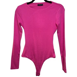 naked Wardrobe Langarm Cut Out Rüschen Tanga Body - Rosa Gr. M - Bild 1 von 7