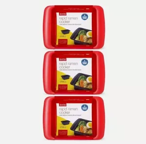 Rapid Brands Ramen Cooker Microwave 3 Minutes BPA Free Dishwasher Safe Lot of 3 - Picture 1 of 4