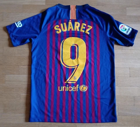 2018/19 FC Barcelona #9 Suarez Football Shirt Nike Size 'YXL for 170 cm' Jersey Cover