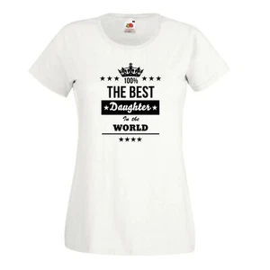 The best daughter in the world t-shirt gifts for child tshirt present children - Picture 1 of 4