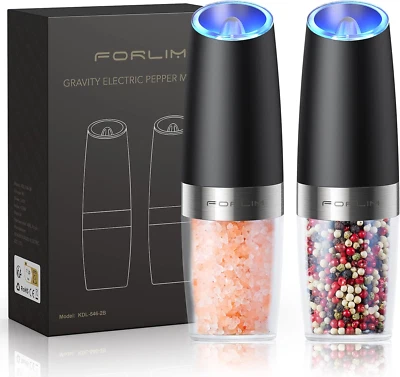 Gravity Electric Salt and Pepper Grinder Set, Automatic Pepper Grinder Shakers M - Image 1 of 4