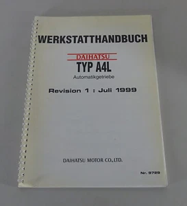 Werkstatthandbuch Daihatsu Automatikgetriebe Typ A4L Stand 07/1999 - Bild 1 von 2