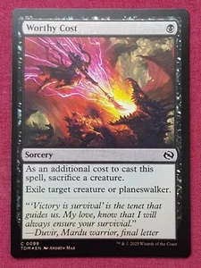 Magic The Gathering TARKIR DRAGONSTORM FOIL WORTHY COST black card MTG - Picture 1 of 2