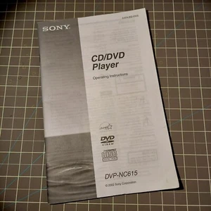 Sony DVP-NC615 CD DVD Player ORIGINAL OWNER'S OPERATING INSTRUCTIONS MANUAL 2002 - Picture 1 of 2