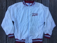 Washington State Cougars Jacket Vtg Russell Athletic 90s WSU bomber white sz L